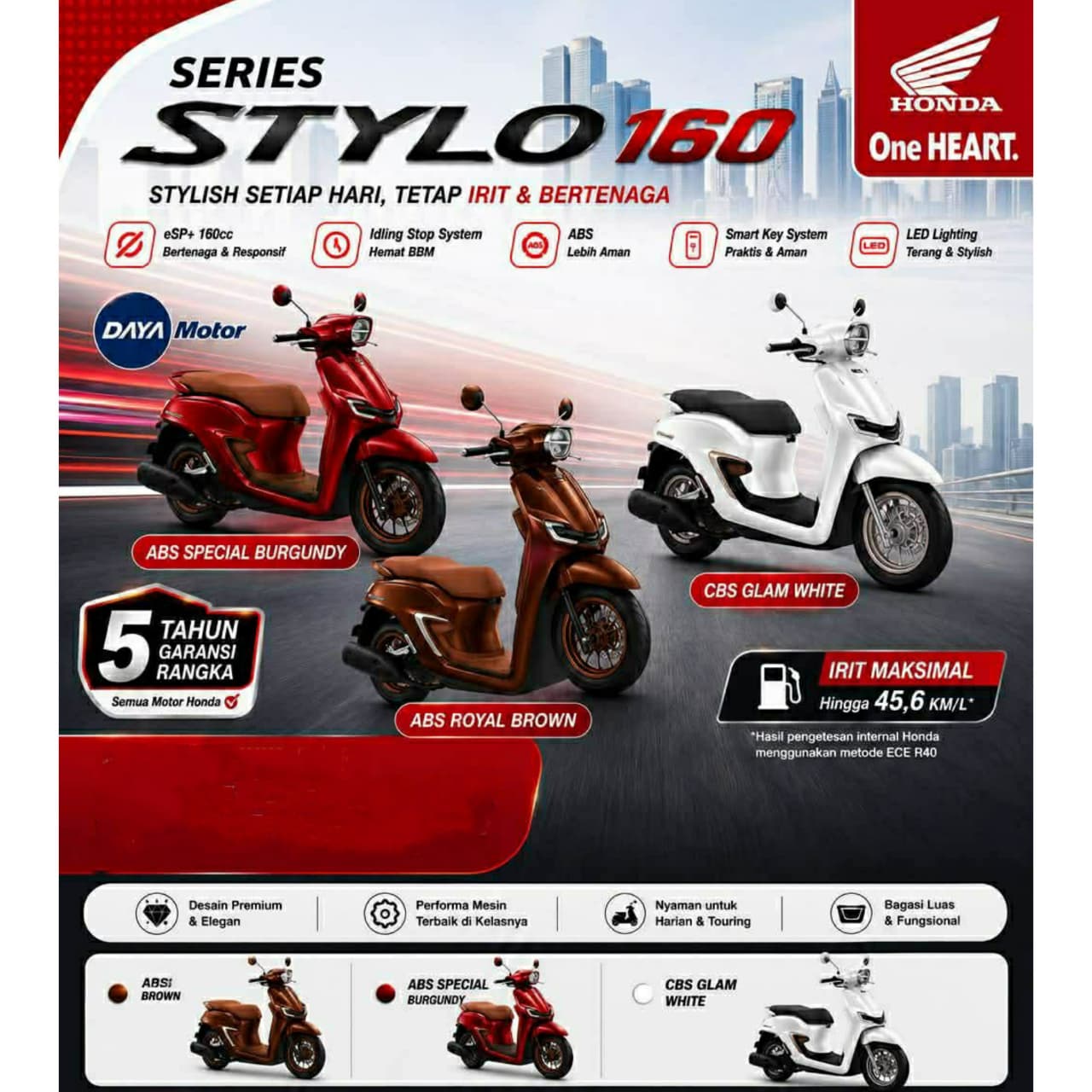 Brosur Motor Honda Seri 6